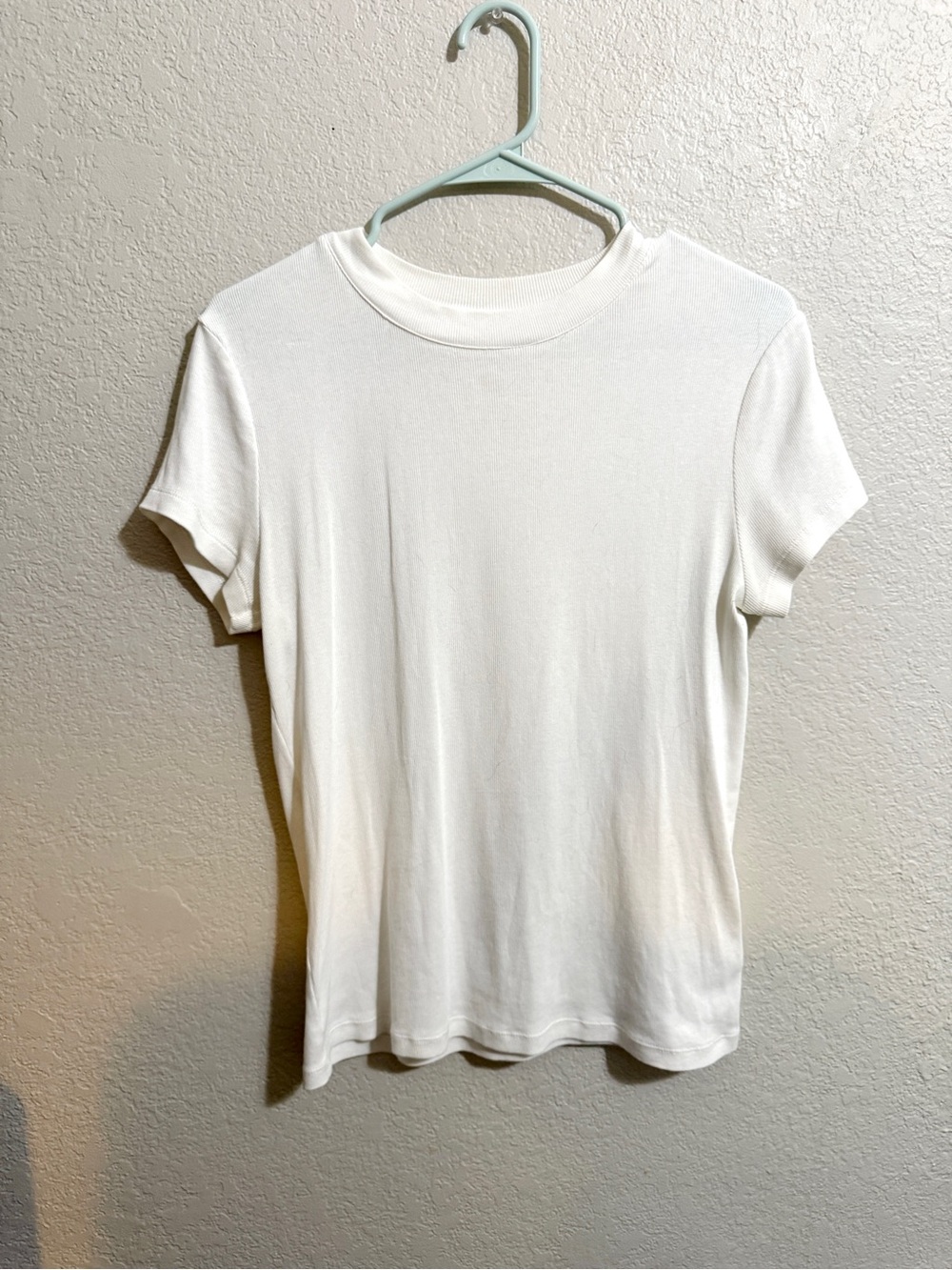a new day White Short Sleeve Crewneck Tee